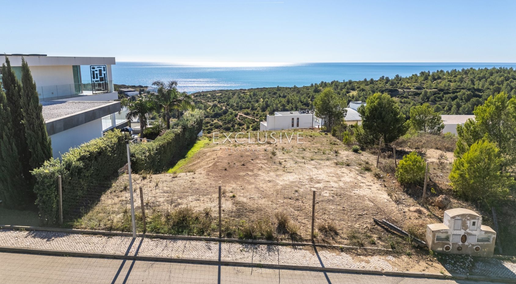 Panoramic Sea View Plot with Approved Contemporary Project Western Algarve